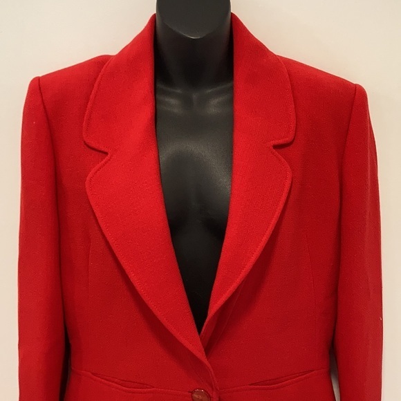 Luca Luca Red Virgin wool Size 48 - Picture 2 of 7